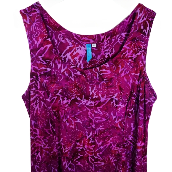 Blue Sky Boho style long maxi tie-dye sleeveless dress - Picture 4 of 5